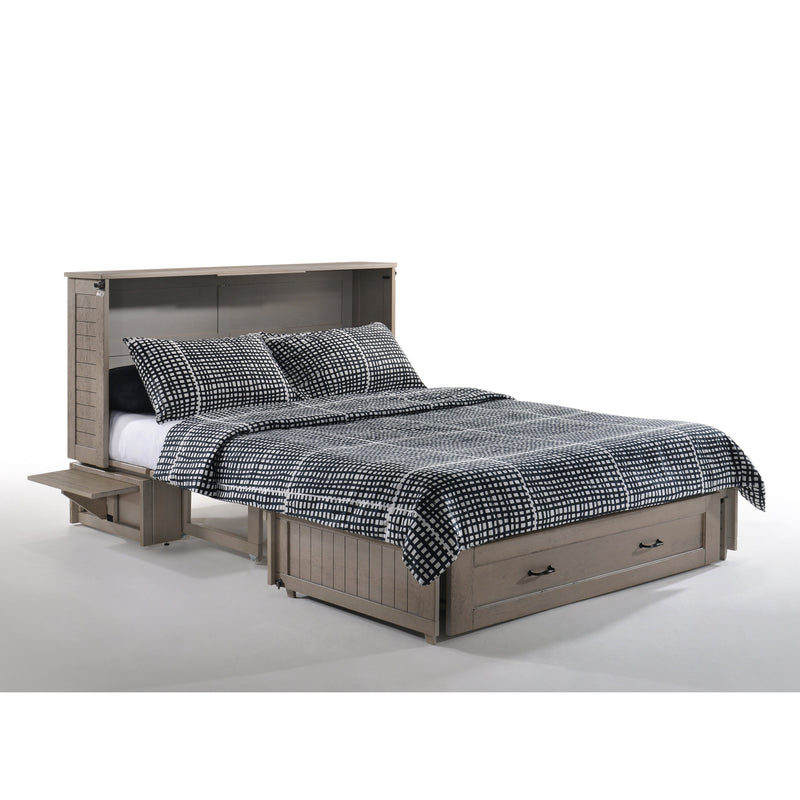 Night and Day Furniture - Poppy Queen Cabinet Murphy Chest Bed with Mattress