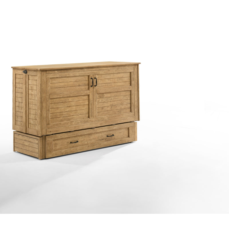 Night and Day Furniture - Poppy Queen Cabinet Murphy Chest Bed with Mattress