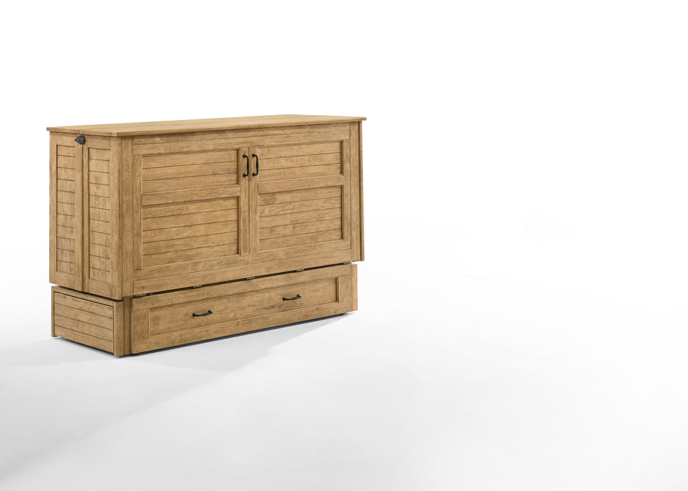 Night and Day Furniture - Poppy Queen Cabinet Murphy Chest Bed with Mattress