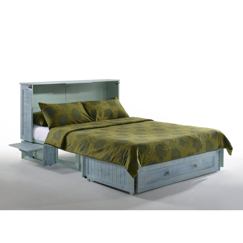 Night and Day Furniture - Poppy Queen Cabinet Murphy Chest Bed with Mattress