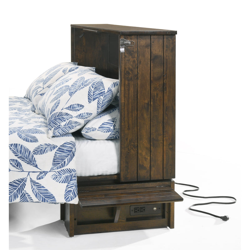 Night and Day Furniture - Ranchero Queen Cabinet Murphy Chest Bed with Mattress