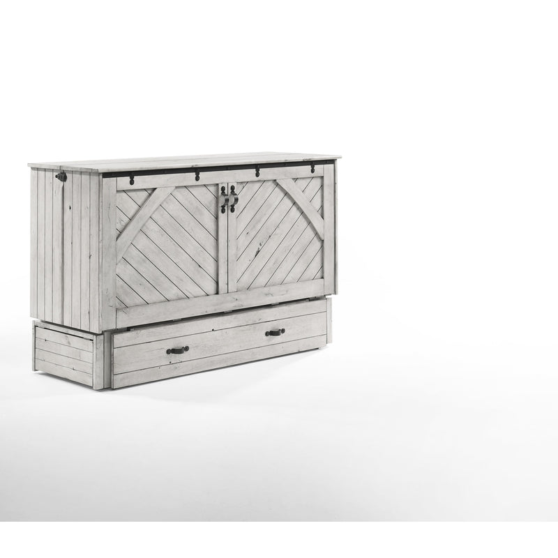 Night and Day Furniture - Ranchero Queen Cabinet Murphy Chest Bed with Mattress