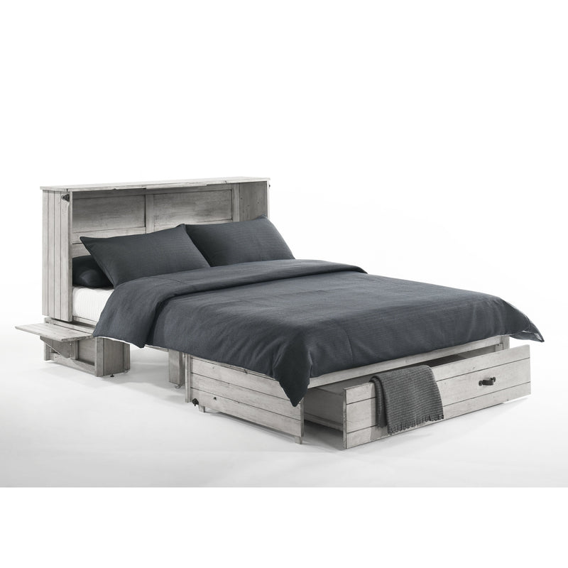 Night and Day Furniture - Ranchero Queen Cabinet Murphy Chest Bed with Mattress