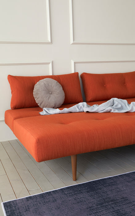Innovation Living -  Recast Plus Sofa Bed in Light Gray, Paprika. & Nist Blue Colors