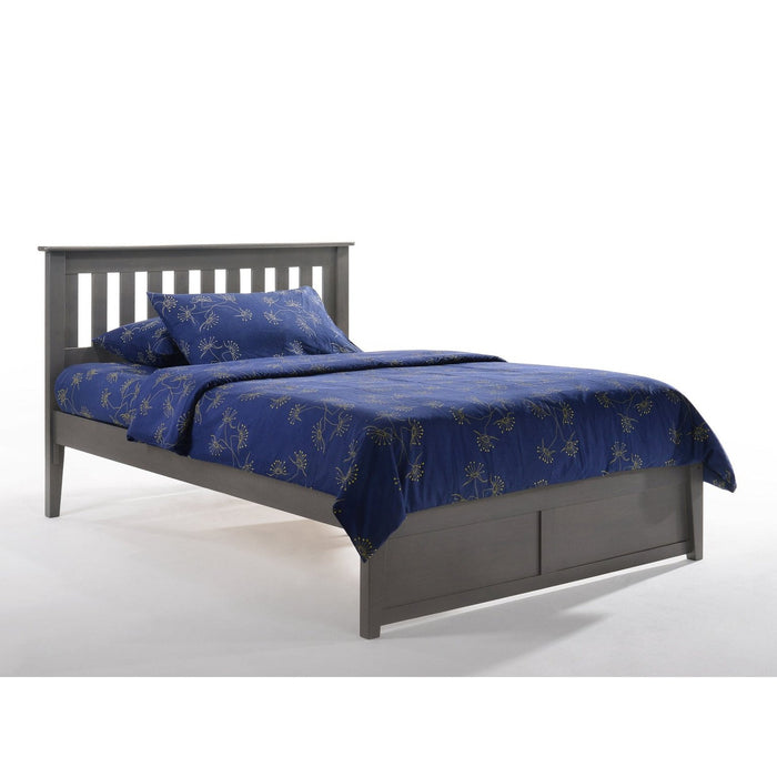 Night and Day Furniture - Dual System Rosemary Bed, All Sizes in Chery, Chocolate, Natural, Stonewash, & White