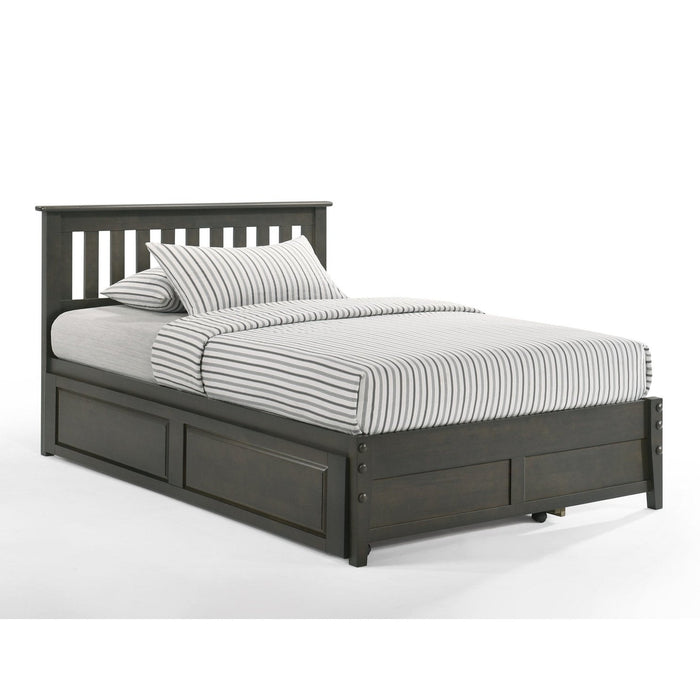 Night and Day Furniture - Dual System Rosemary Bed, All Sizes in Chery, Chocolate, Natural, Stonewash, & White