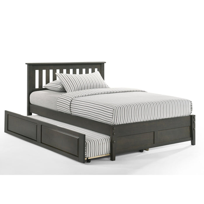 Night and Day Furniture - Dual System Rosemary Bed, All Sizes in Chery, Chocolate, Natural, Stonewash, & White