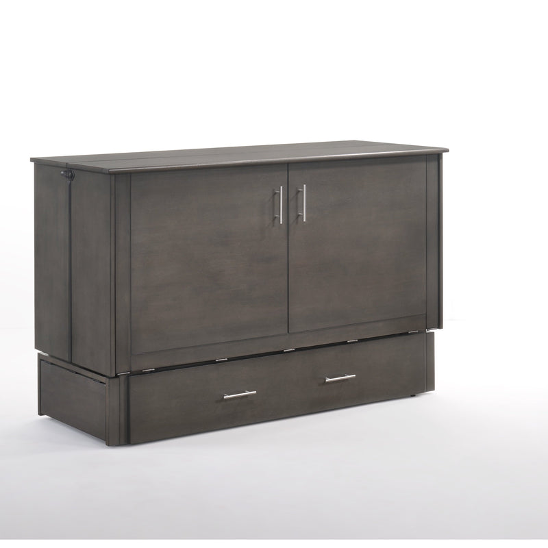 Night and Day Furniture - Sagebrush Queen Cabinet Murphy Chest Bed with Mattress