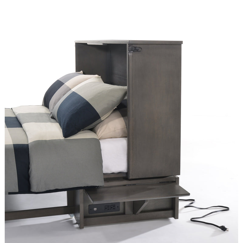 Night and Day Furniture - Sagebrush Queen Cabinet Murphy Chest Bed with Mattress