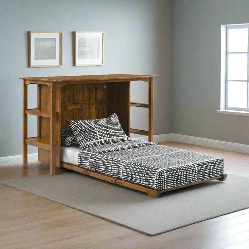 Night and Day Furniture - Siesta Twin Desk Bed with Mattress