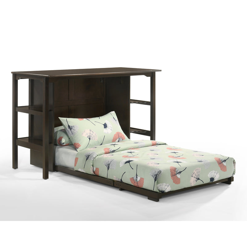 Night and Day Furniture - Siesta Twin Desk Bed with Mattress