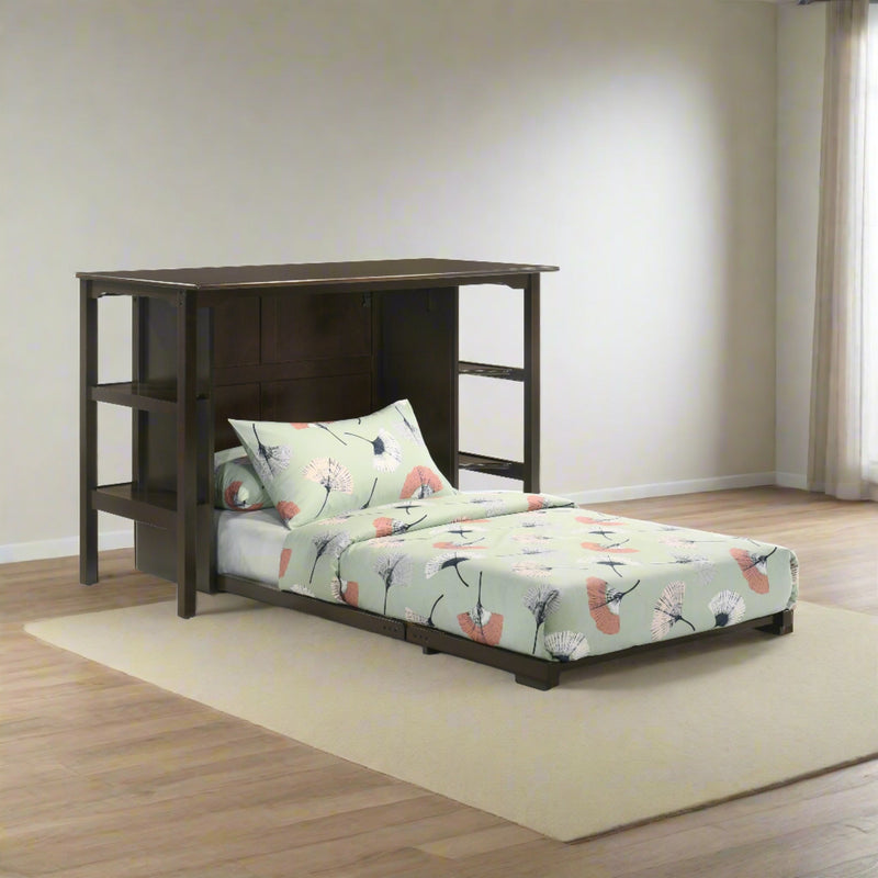 Night and Day Furniture - Siesta Twin Desk Bed with Mattress