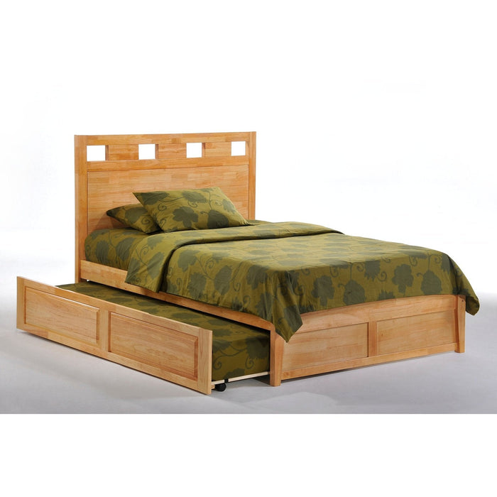 Night and Day Furniture - Dual System Tamarind Bed, All Sizes in Cherry, Chocolate, Natural, Stonewash, & White