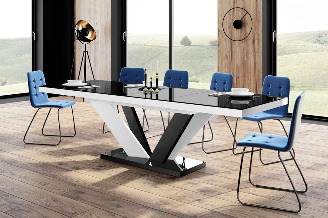 Maxima House - Aviv High Gloss Extendable Dining Table