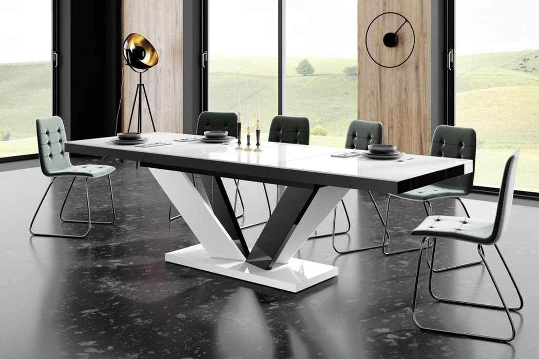 Maxima House - Aviv High Gloss Extendable Dining Table