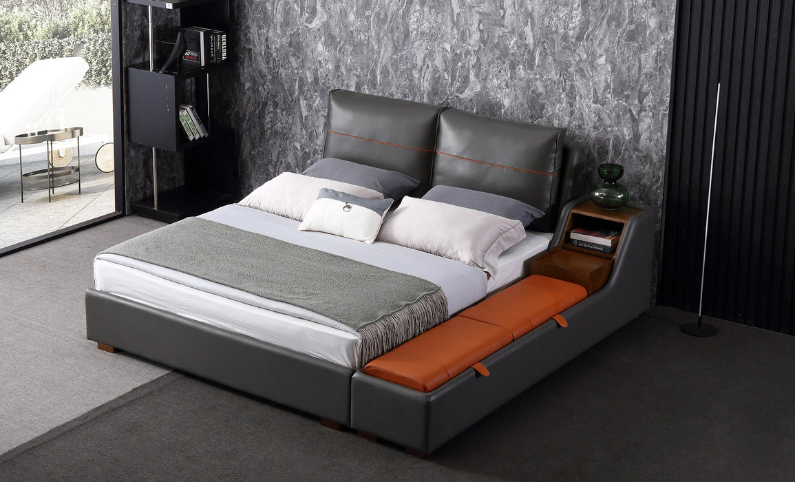 (Custom Order) Jubilee Furniture - Albion Modern Leather Bed With Storage | Timeless Furniture