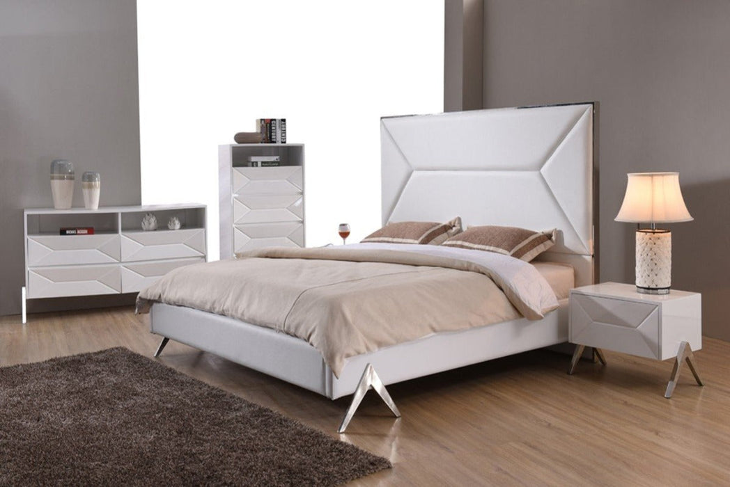 Jubilee Furniture - Cath Modern White Bedroom Set