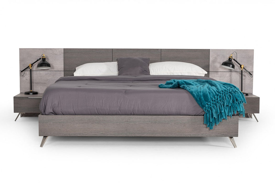 Jubilee Furniture - Brubon Modern Faux Concrete & Grey Bedroom Set