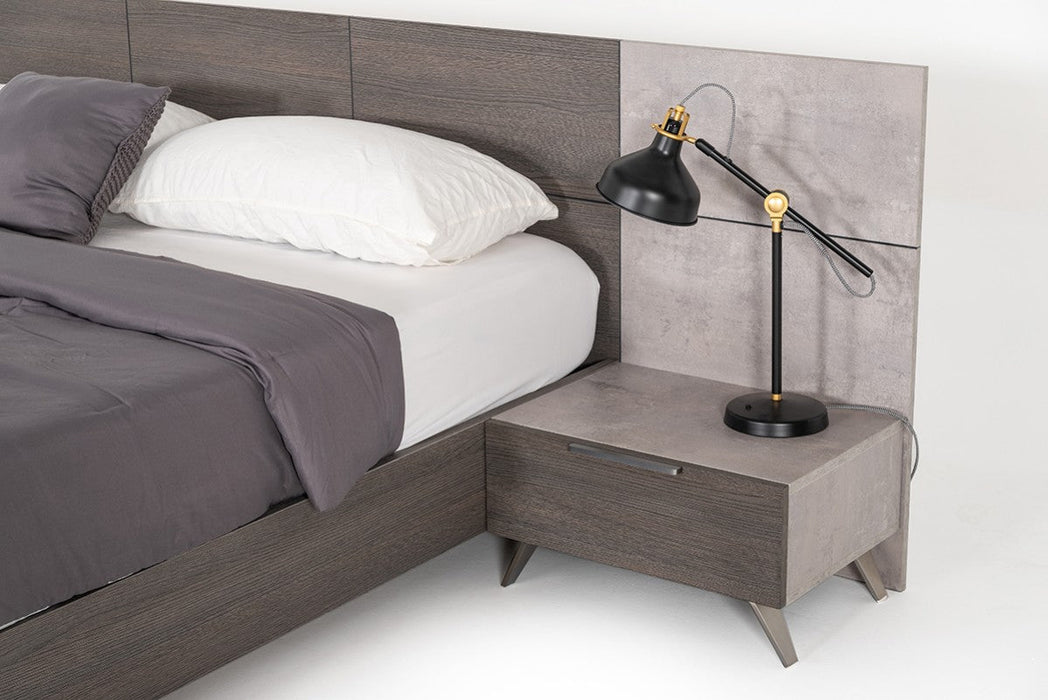 Jubilee Furniture - Brubon Modern Faux Concrete & Grey Bedroom Set