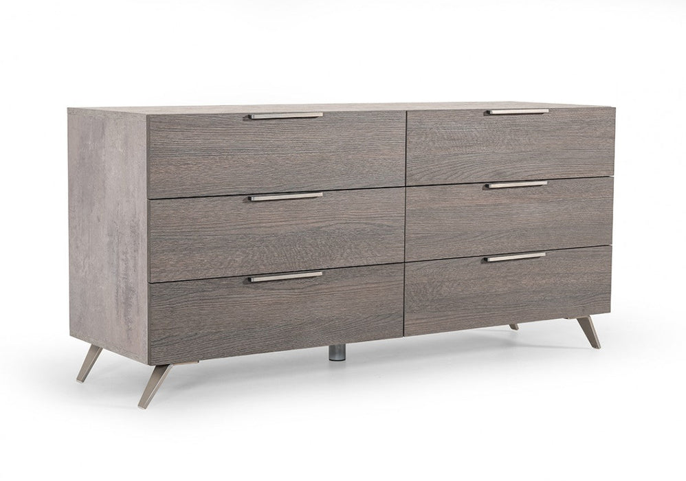 Jubilee Furniture - Brubon Modern Faux Concrete & Grey Bedroom Set