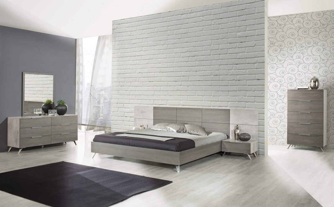 Jubilee Furniture - Brubon Modern Faux Concrete & Grey Bedroom Set