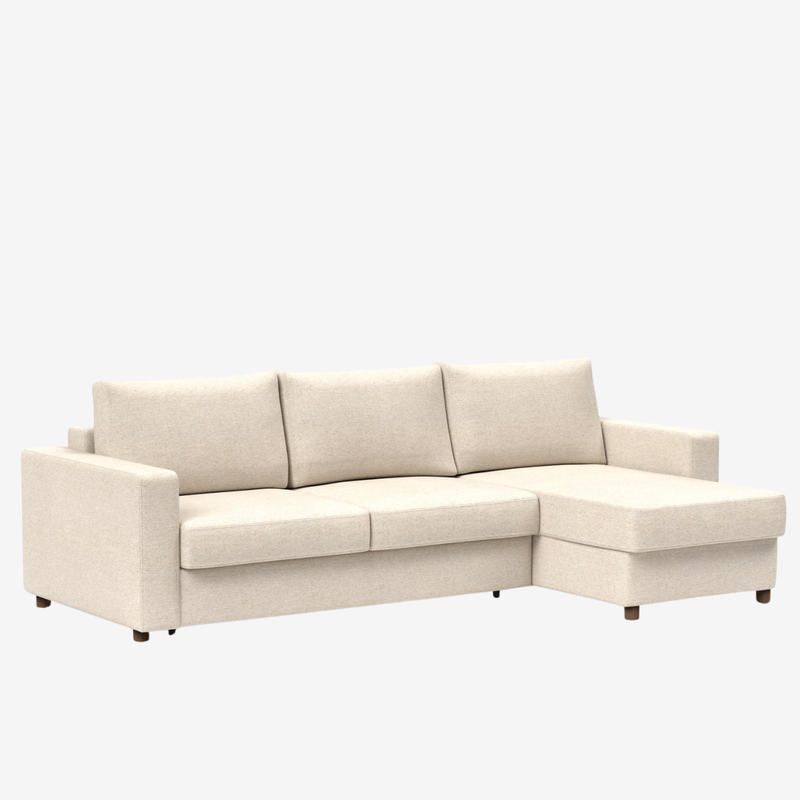 Innovation Living - Neah Sleeper Sectional with Chaise, Slim, Standard, or Curved Arms in Full, Queen, or King