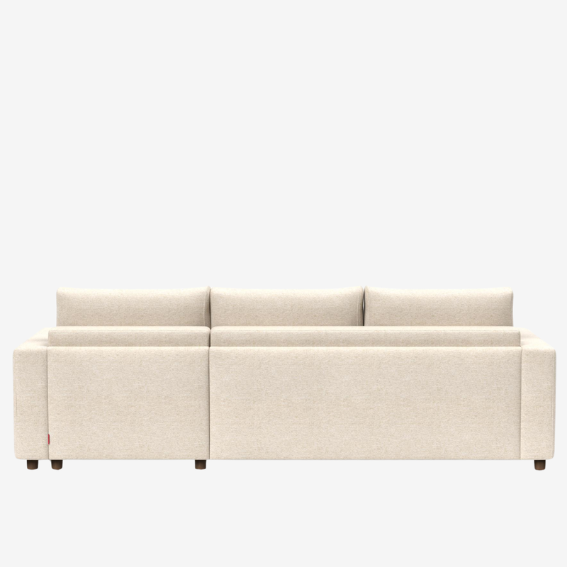 Innovation Living - Neah Sleeper Sectional with Chaise, Slim, Standard, or Curved Arms in Full, Queen, or King