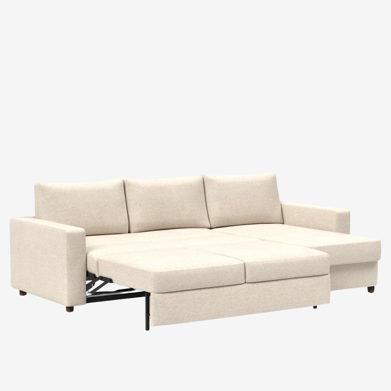 Innovation Living - Neah Sleeper Sectional with Chaise, Slim, Standard, or Curved Arms in Full, Queen, or King