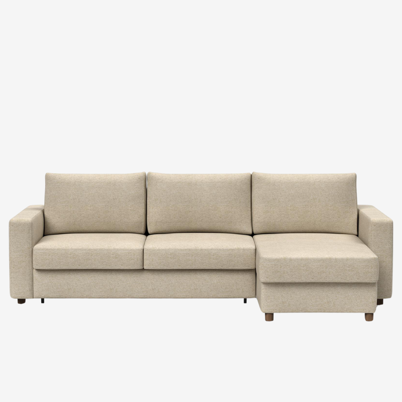 Innovation Living - Neah Sleeper Sectional with Chaise, Slim, Standard, or Curved Arms in Full, Queen, or King
