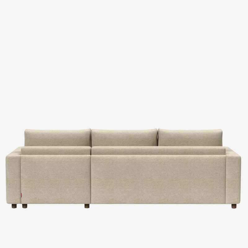 Innovation Living - Neah Sleeper Sectional with Chaise, Slim, Standard, or Curved Arms in Full, Queen, or King