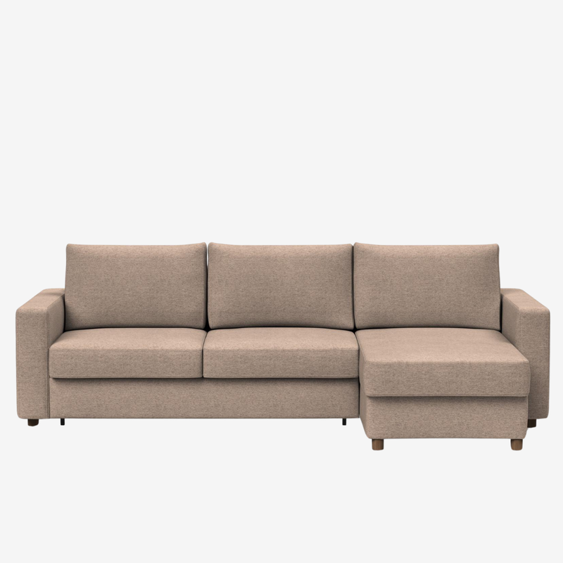 Innovation Living - Neah Sleeper Sectional with Chaise, Slim, Standard, or Curved Arms in Full, Queen, or King