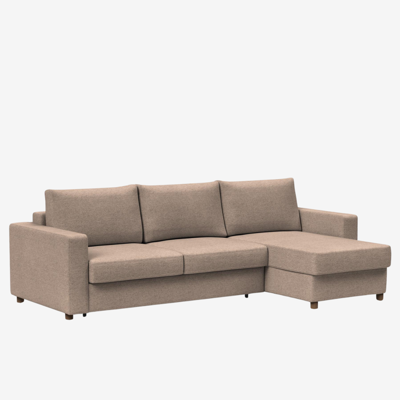 Innovation Living - Neah Sleeper Sectional with Chaise, Slim, Standard, or Curved Arms in Full, Queen, or King