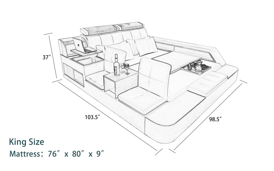 (Custom Order) Jubilee Furniture - Felicia Zen Style Ultimate Bed