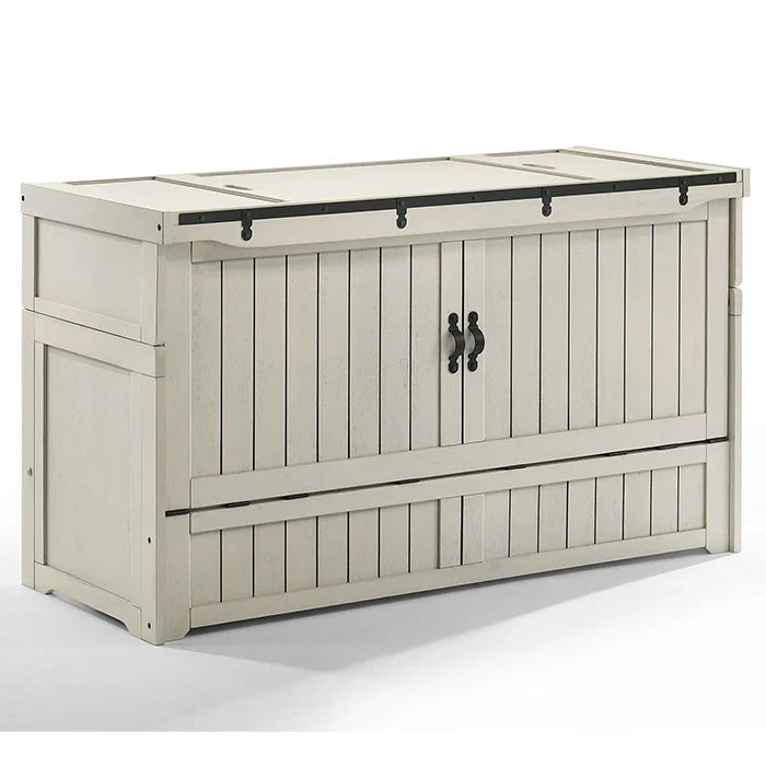 Night and Day - Murphy Cube 3 Cabinet Bed in Vintage White or Rustic Brown