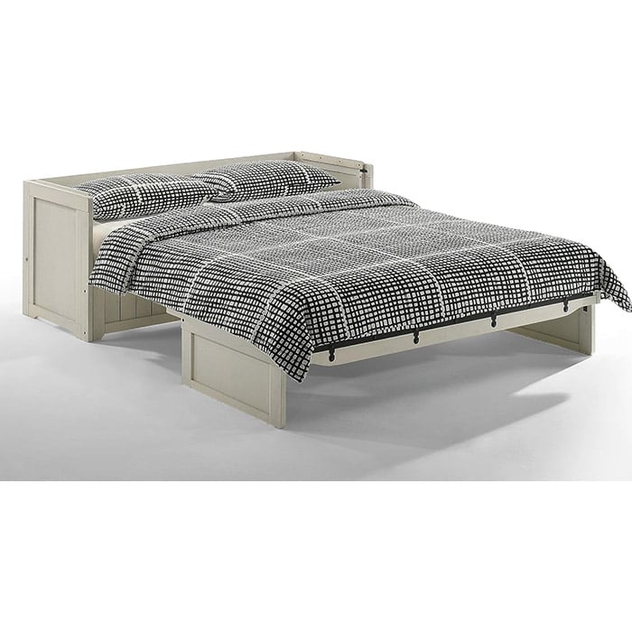 Night and Day - Murphy Cube 3 Cabinet Bed in Vintage White or Rustic Brown