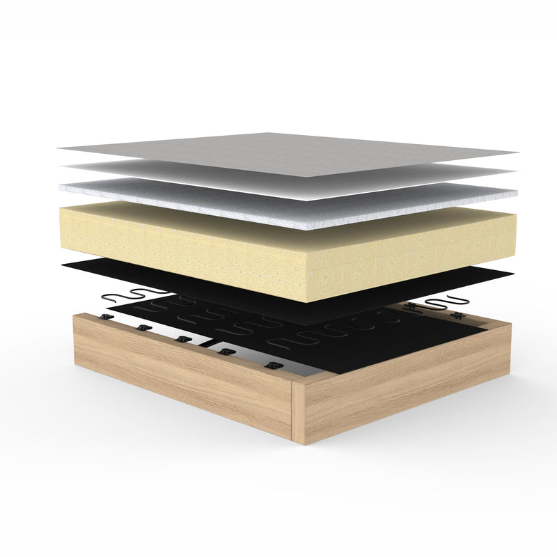 Innovation Living - Cubed 02 Sofa Bed with Chrome, Dark Wood or Lacquered Oak Legs, Full & Queen Size