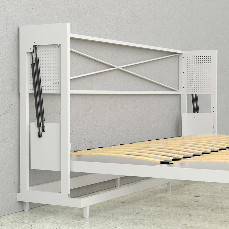 Leto Muro - Alegra Full Landscape Wall Bed in White Finish