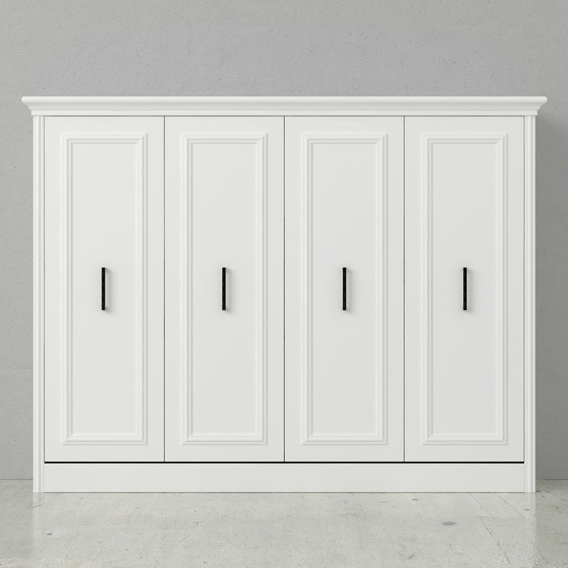 Leto Muro - Alegra Full Landscape Wall Bed in White Finish
