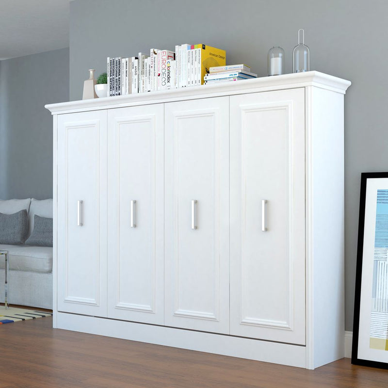 Leto Muro - Alegra Full Landscape Wall Bed in White Finish