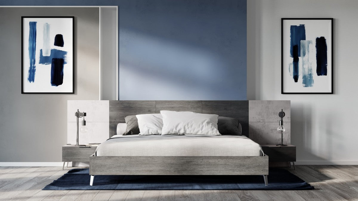 Jubilee Furniture - Brubon Modern Faux Concrete & Grey Bedroom Set