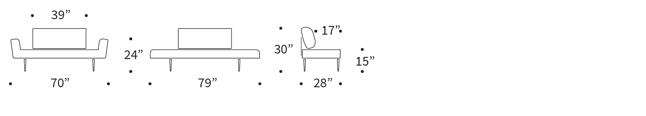 Innovation Living - Zeal Styletto Daybed