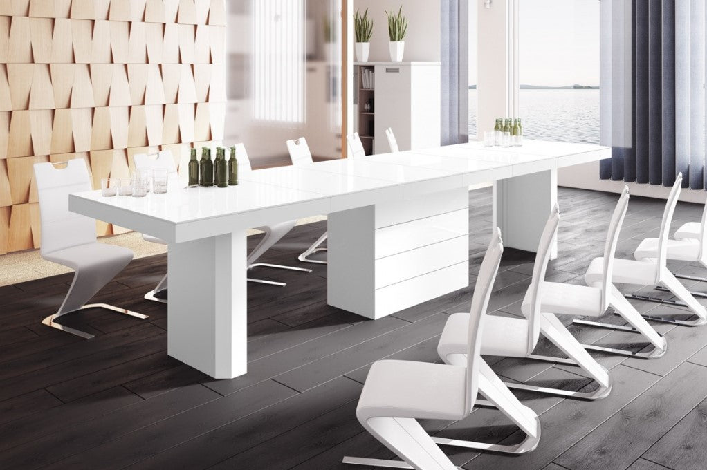 Maxima House - Kolos High Gloss Extendable Dining / Conference Room Table