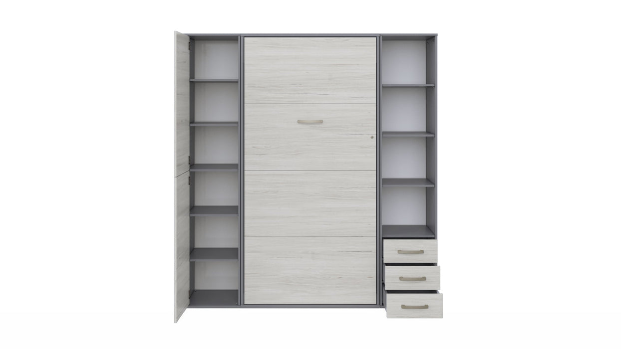 Maxima House - INVENTO Vertical Wall Bed, European Full XL  With Cabinets
