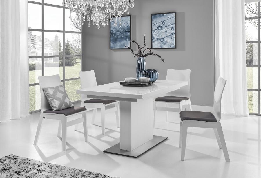 Maxima House - Evita Glass Top Extendable Dining Table