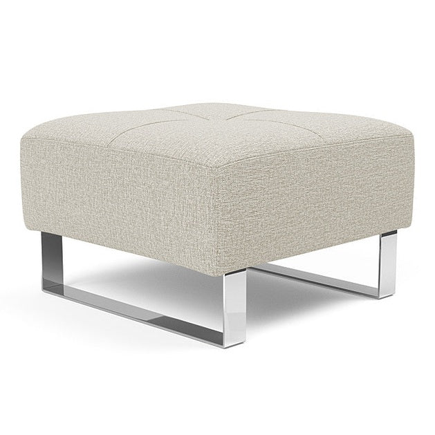 Innovation Living - Deluxe Excess Ottoman, Chrome Legs