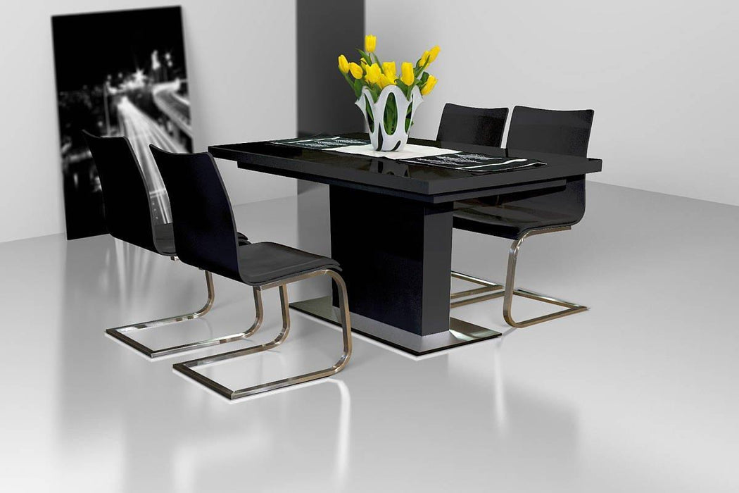 Maxima House - Evita Glass Top Extendable Dining Table