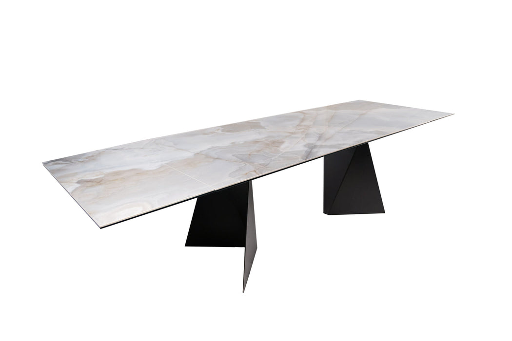 Maxima House - Alberto Ceramic Top Extendable Dining Table
