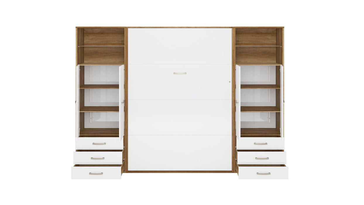Maxima House - INVENTO Vertical Wall Bed, European Twin  With Cabinet