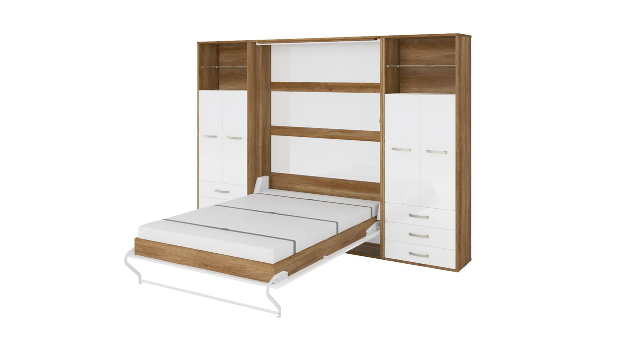 Maxima House - INVENTO Vertical Wall Bed, European Full XL  With Cabinet