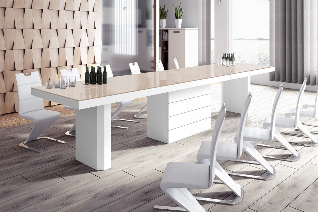 Maxima House - Kolos High Gloss Extendable Dining / Conference Room Table